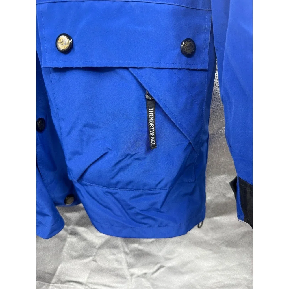 READ The North Face Gore-Tex Mountain Jacket Vintage 90's Blue Mens Medium